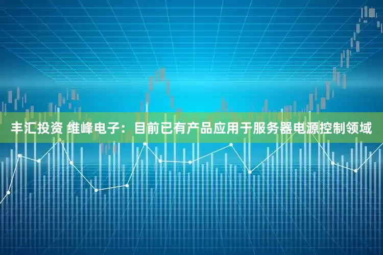 丰汇投资 维峰电子：目前已有产品应用于服务器电源控制领域